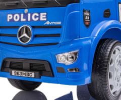 MILLY MALLY Dětské odrážedlo se zvukem Mercedes POLICE modré