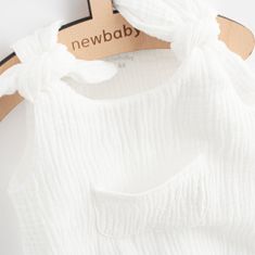NEW BABY Kojenecké mušelínové lacláčky Soft dress béžová 86 (12-18m) Béžová
