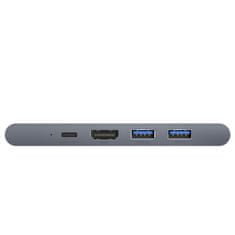 Greatstore Dokovací stanice HUB 7v1 USB-C Thunderbolt MacBook Pro 2016 2017 2018 šedá