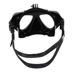 Diving potápěčské brýle s držákem na sportovní kamery, černé