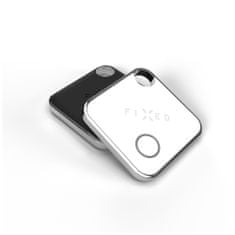 FIXED Smart tracker Tag s podporou Find My, 4 ks, 2x černý + 2x bílý