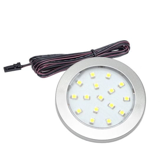 Design Light LED Světel Pod Kuchyňskou Linku ORBIT Hliník 1.5W 12V DC Neutrální Bílá