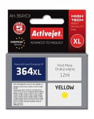 ActiveJet Inkoust AH-364YCX, alternativa HP 364XL CB325EE, 12 ml žlutý