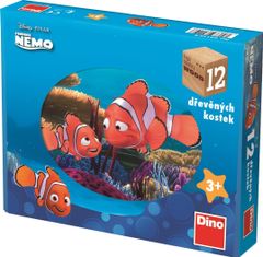 Dino Obrázkové kostky Hledá se Nemo, 12 kostek