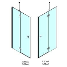 POLYSAN FORTIS LINE sprchové dveře 1200mm, čiré sklo, pravé FL1012R - Polysan