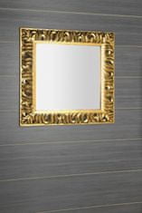 SAPHO ZEEGRAS zrcadlo ve vyřezávaném rámu 90x90cm, zlatá IN416 - Sapho