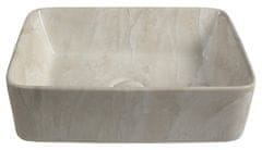SAPHO DALMA keramické umyvadlo na desku, 48x38 cm, marfil MM527 - Sapho