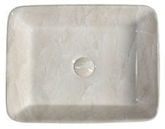 SAPHO DALMA keramické umyvadlo na desku, 48x38 cm, marfil MM527 - Sapho