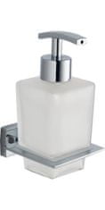 AQUALINE APOLLO dávkovač mýdla, 200ml, mléčné sklo, chrom 1416-19 - Aqualine