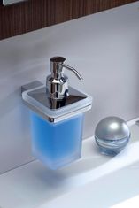 Gedy GLAMOUR dávkovač mýdla, 250 ml, mléčné sklo, chrom 5781 - Gedy