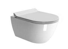 Gsi PURA závěsná WC mísa, Swirlflush, 36x55cm, bílá ExtraGlaze 881511 - GSI