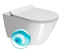 Gsi KUBE X závěsná WC mísa, Swirlflush, 36x55cm, bílá ExtraGlaze 941511 - GSI
