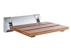 AQUALINE Sklopné sedátko do sprchového koutu 32x32,5cm, bambus AE236 - Aqualine