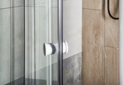 AQUALINE AMICO sprchové dveře výklopné 820-1000x1850mm, čiré sklo G80 - Aqualine