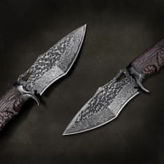 OEM Damaškový lovecký nůž MASTERPIECE Ryozo-Černá KP26625