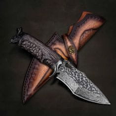 OEM Damaškový lovecký nůž MASTERPIECE Ryozo-Černá KP26625