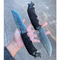 OEM Damaškový lovecký nůž MASTERPIECE Rokuro-Černá KP26639