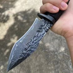 OEM Damaškový lovecký nůž MASTERPIECE Shiori-Černá KP26640