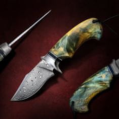 OEM Damaškový lovecký nůž MASTERPIECE Ryotaro-Zelená KP26626