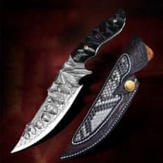 OEM Damaškový lovecký nůž MASTERPIECE Renzo-Černá KP26627