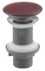 ISVEA Umyvadlová výpust 5/4“, click-clack, keramická zátka, tl.20-70mm, maroon red 38TP0169I - Isvea