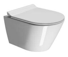 Gsi KUBE X závěsná WC mísa, Swirlflush, 36x50cm, bílá ExtraGlaze 941611 - GSI