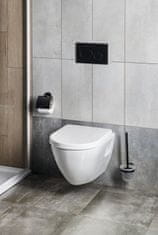 AQUALINE NERA závěsná WC mísa, 35,5x50cm, bílá NS952 - Aqualine