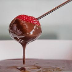 Excellent Houseware Sada fondue, keramická čokoládová topná sada s vidličkami