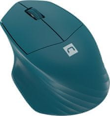 Natec Natec optická myš SISKIN 2/1600 DPI/Kancelářská/Optická/Pro praváky/Bezdrátová USB + Bluetooth/Modrá