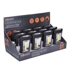 Solight  Pracovní LED svítilna 3W COB+3 SMD LED 120Lm 3x baterie AAA