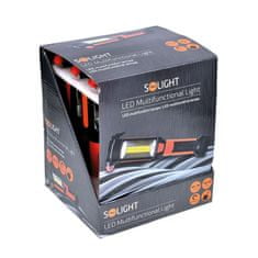 Solight  Multifunkční LED svítilna 3W COB+1W LED, 180Lm 3x baterie AAA
