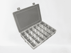 INTEREST Plastová úložná krabička s přepážkami až 24 pozic.