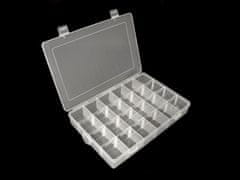 INTEREST Plastová úložná krabička s přepážkami až 24 pozic.