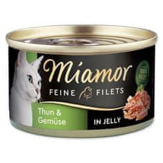 Finnern Konzerva MIAMOR Feine Filets tuňák + zelenina v želé, 100 g