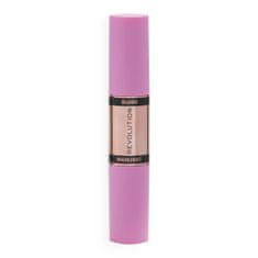 Makeup Revolution Tvářenka a rozjasňovač 2v1 (Blush & Highlight Stick) 8,6 g (Odstín Champagne Shine)