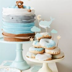 Decor By Glassor Set zapichovacích dekorací na dort modrý