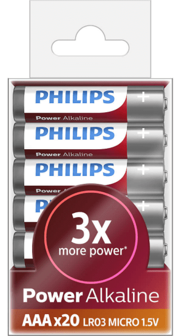 Levně Philips LR03P20T/10 baterie AAA Power Alkaline