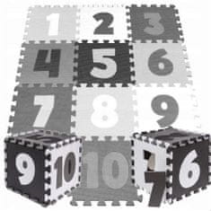 Sferazabawek Pěnová podložka puzzle s kontrastními pěnovými čísly