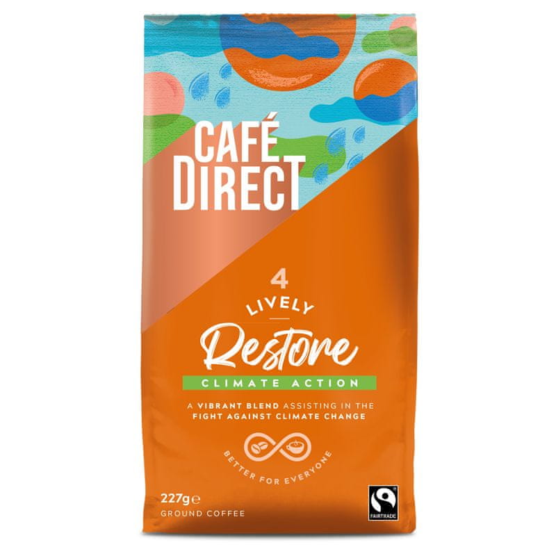 Levně Cafédirect mletá káva Lively s tóny karamelu 227 g