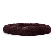 BB-Shop Pohodlný tmavě hnědý plyšový pelíšek pro psy 100 cm