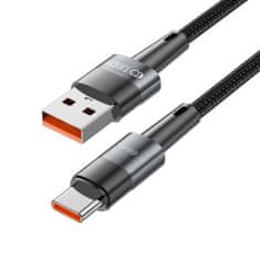 Tech-protect Ultraboost kabel USB / USB-C 66W 6A 1m, šedý