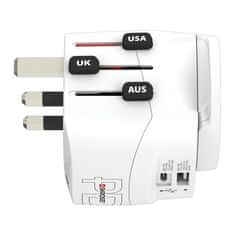 Cestovní adaptér PRO Light USB AC30PD World, 7A max., USB A+C, PD 30W, UK+USA+Austrálie/ Čína
