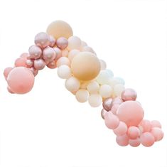 MojeParty Sada balónků na balónkový oblouk Deluxe broskvová/růžová/růžové zlato 200 ks