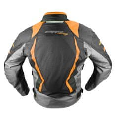 Cappa Racing Bunda moto AREZZO textilní černá/oranžová (tištěná) M