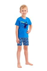TARO Chlapecké pyžamo 943 Damian + Ponožky Gatta Calzino Strech, tmavě modrá, 110