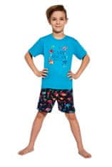 Cornette Chlapecké pyžamo 789/99 Carribean + Ponožky Gatta Calzino Strech, tyrkysová, 122/128