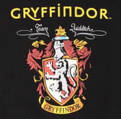 CurePink Pánská mikina Harry Potter: Property of Gryffindor (L) černá bavlna polyester