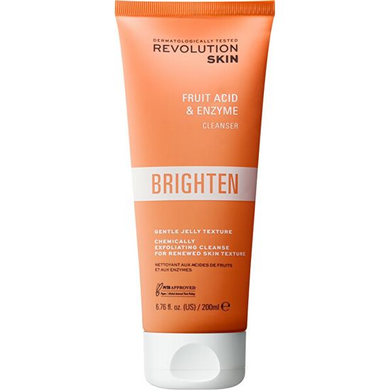 Revolution Skincare Rozjasňující čisticí pleťový peeling Brighten (Fruit Acid and Enzyme Cleanser) 200 ml