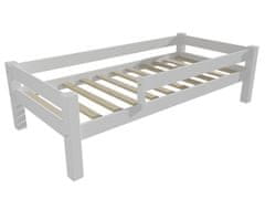 eoshop Dětská postel 8X8 01C se zábranou (Barva dřeva: barva bílá, Rozměr: 80 x 160 cm)