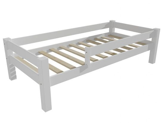 eoshop Dětská postel 8X8 01C se zábranou (Barva dřeva: barva bílá, Rozměr: 90 x 180 cm)
